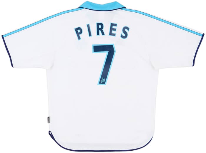 1999-00 Olympique Marseille Home Shirt Pires #7 - 8/10 - (M)