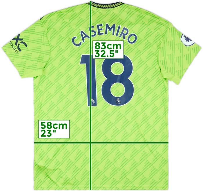 2022-23 Manchester United Third Shirt Casemiro #18 - 10/10 - (XL)