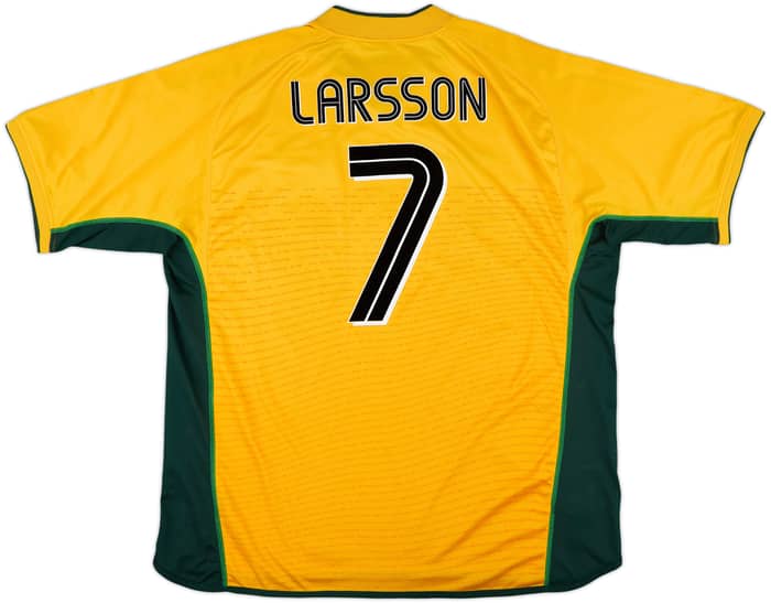 2002-03 Celtic Away Shirt Larsson #7 - 9/10 - (XXL)