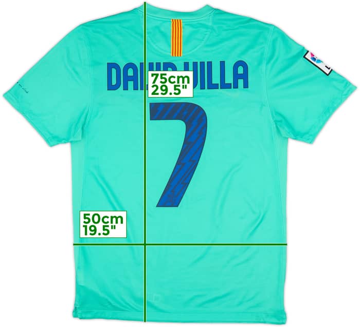 2010-11 Barcelona Away Shirt David Villa #7 - 5/10 - (M)