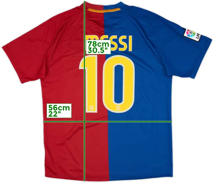 2008-09 Barcelona Home Shirt Messi #10 - 5/10 - (L)