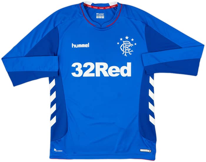 2018-19 Rangers Home L/S Shirt - 10/10 - (M)