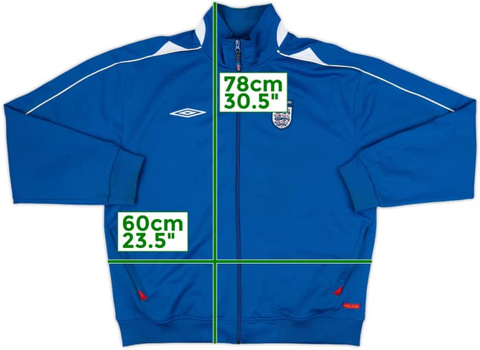 2007-09 England Umbro Track Jacket - 8/10 - (XL)