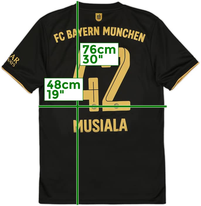 2021-22 Bayern Munich Away Shirt Musiala #42 - 9/10 - (S)