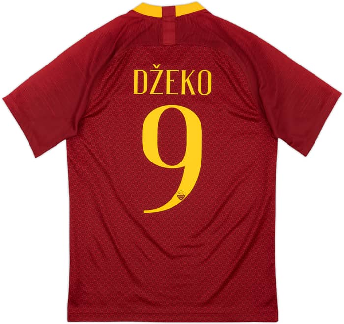 2018-19 Roma Home Shirt Dzeko #9 - 10/10 - (S)
