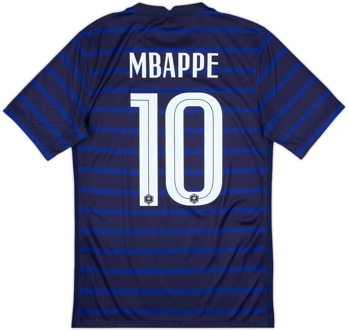2020-21 France Home Shirt Mbappe #10 - 9/10 - (S)