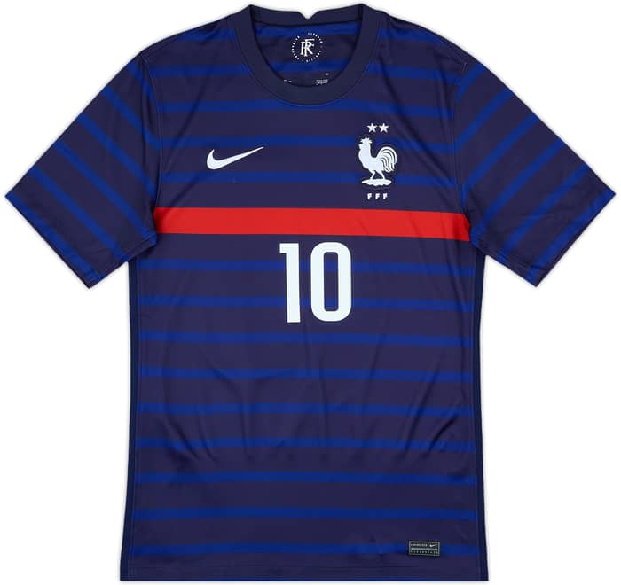 2020-21 France Home Shirt Mbappe #10 - 9/10 - (S)