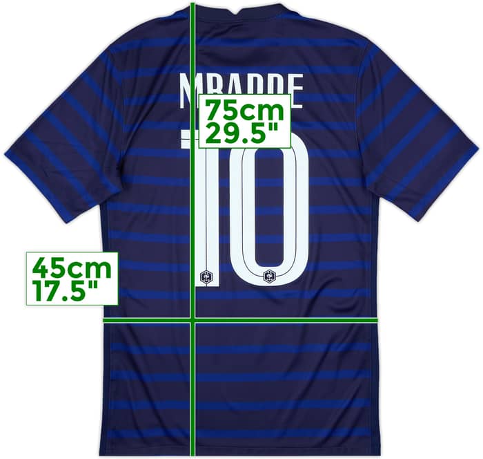 2020-21 France Home Shirt Mbappe #10 - 9/10 - (S)