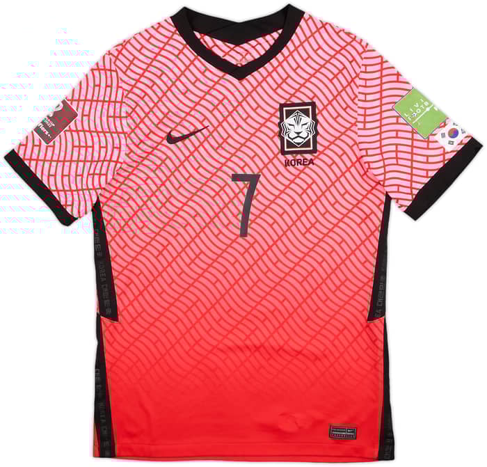 2020-21 South Korea Home Shirt H M Son #7 - 7/10 - (M)
