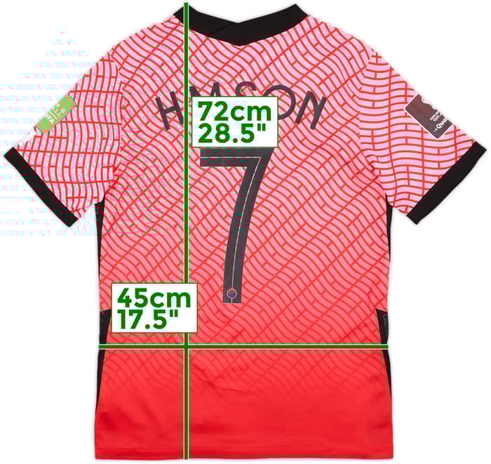 2020-21 South Korea Home Shirt H M Son #7 - 7/10 - (M)