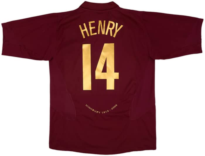 2005-06 Arsenal Home Shirt Henry #14 - 9/10 - (XL)