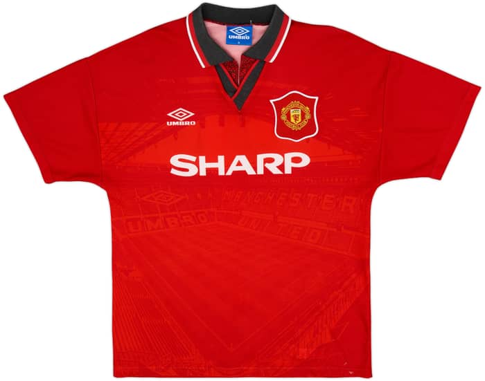 1994-96 Manchester United Home Shirt Cantona #7 - 8/10 - (M)