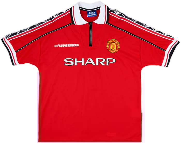 1998-00 Manchester United Home Shirt Beckham #7 - 10/10 - (L)