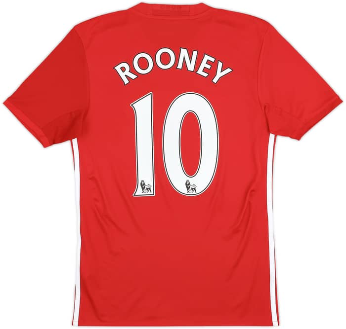 2016-17 Manchester United Home Shirt Rooney #10 - 9/10 - (XS)