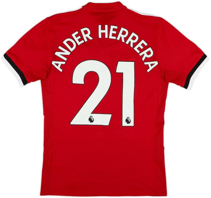 2017-18 Manchester United Home Shirt Ander Herrera #21 - 6/10 - (XS)