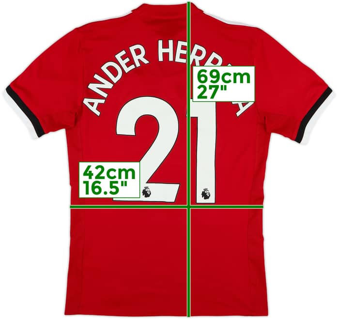 2017-18 Manchester United Home Shirt Ander Herrera #21 - 6/10 - (XS)