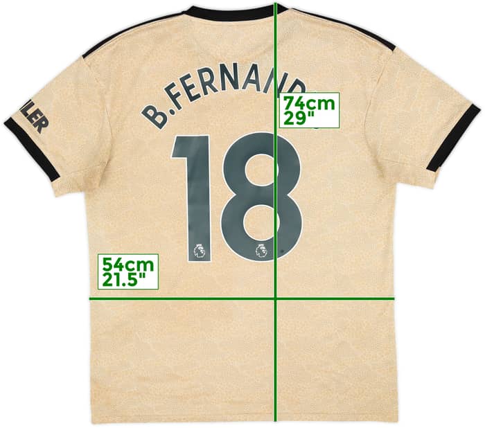 2019-20 Manchester United Away Shirt B.Fernandes #18 - 5/10 - (L)