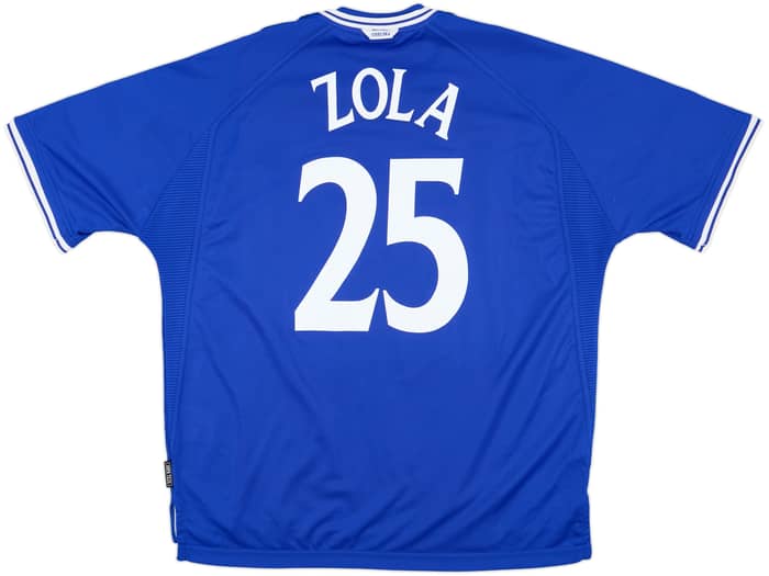 1999-01 Chelsea Home Shirt Zola #25 - 10/10 - (XXL)