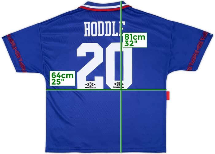 1993-94 Chelsea Home Shirt Hoddle #20 - 10/10 - (XXL)