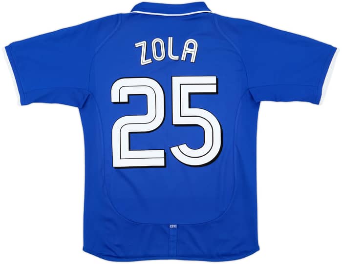 2001-03 Chelsea Home Shirt Zola #25 - 7/10 - (S)