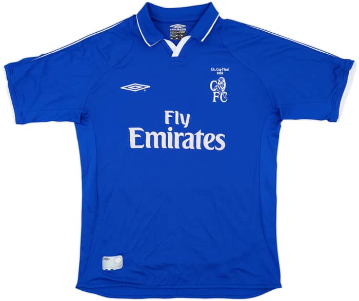2001-03 Chelsea Home Shirt Zola #25 - 8/10 - (L)