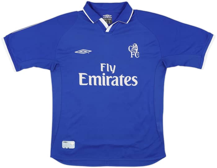 2001-03 Chelsea Home Shirt Zola #25 - 9/10 - (M)