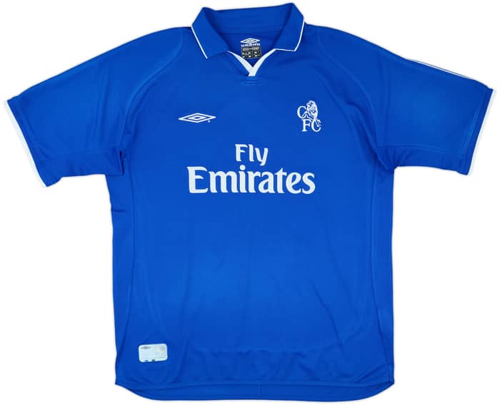 2001-03 Chelsea Home Shirt Zola #25 - 8/10 - (XL)