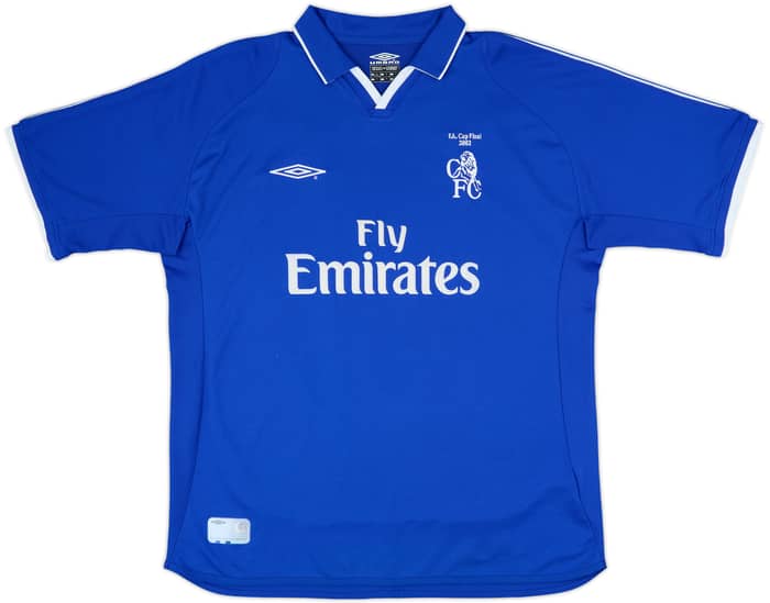 2001-03 Chelsea 'FA Cup Final' Home Shirt Lampard #8 - 8/10 - (XL)