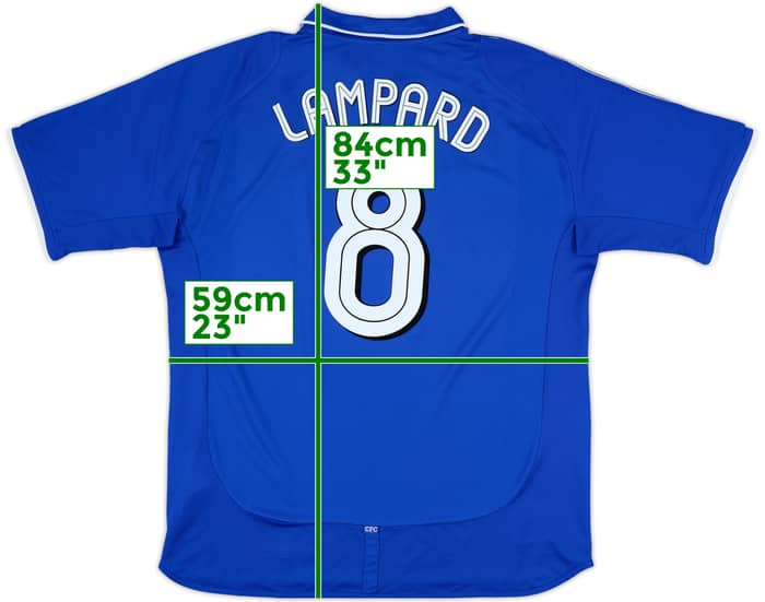 2001-03 Chelsea 'FA Cup Final' Home Shirt Lampard #8 - 8/10 - (XL)