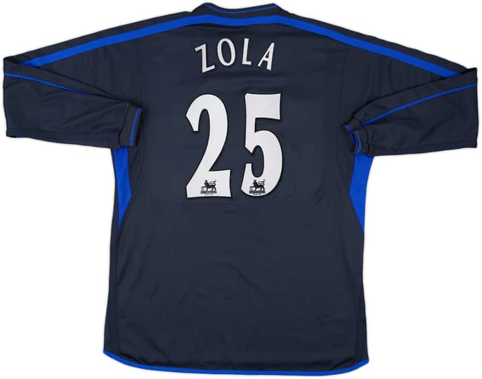 2002-04 Chelsea Away L/S Shirt Zola #25 - 8/10 - (L)