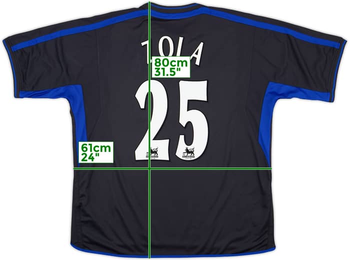 2002-04 Chelsea Away Shirt Zola #25 - 10/10 - (XXL)