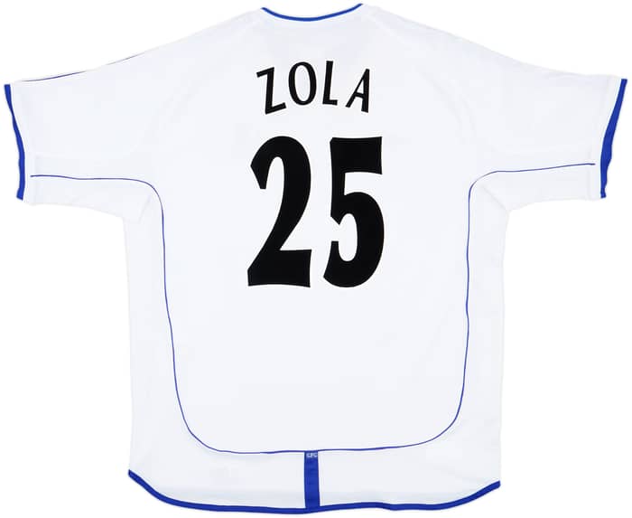 2001-03 Chelsea Away Shirt Zola #25 - 8/10 - (XL)