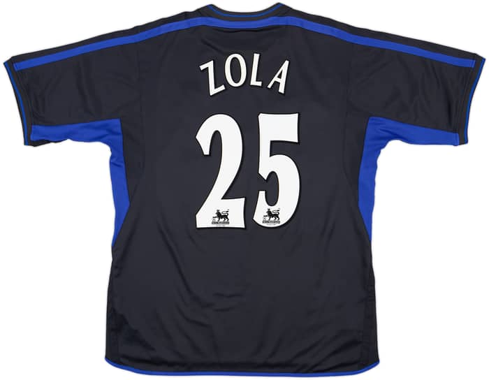 2002-04 Chelsea Away Shirt Zola #25 - 8/10 - (XL)