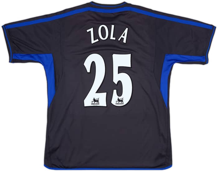 2002-04 Chelsea Away Shirt Zola #25 - 9/10 - (XL)