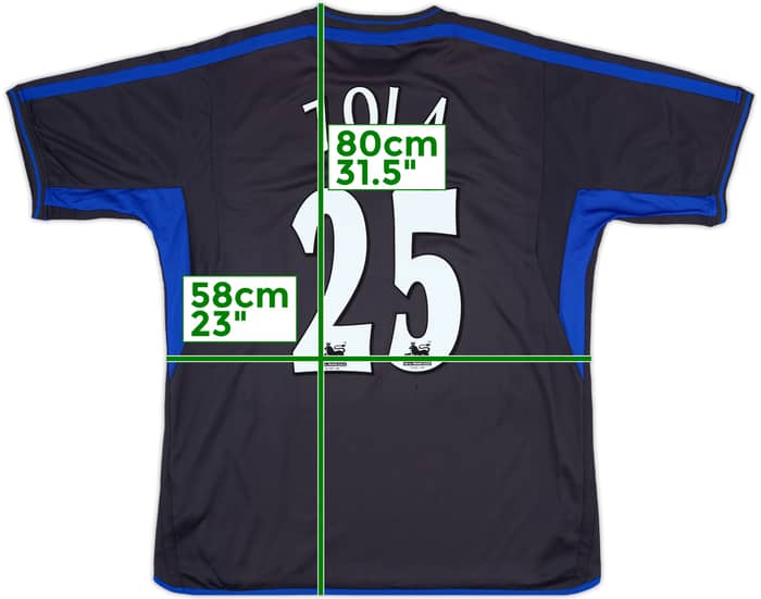 2002-04 Chelsea Away Shirt Zola #25 - 9/10 - (XL)
