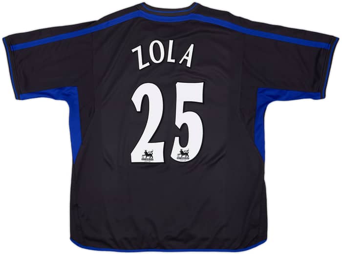 2002-04 Chelsea Away Shirt Zola #25 - 9/10 - (XXL)