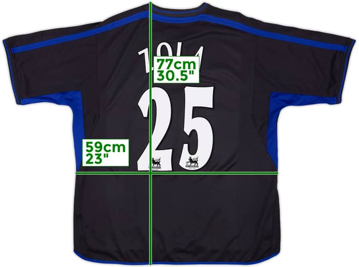 2002-04 Chelsea Away Shirt Zola #25 - 9/10 - (XXL)