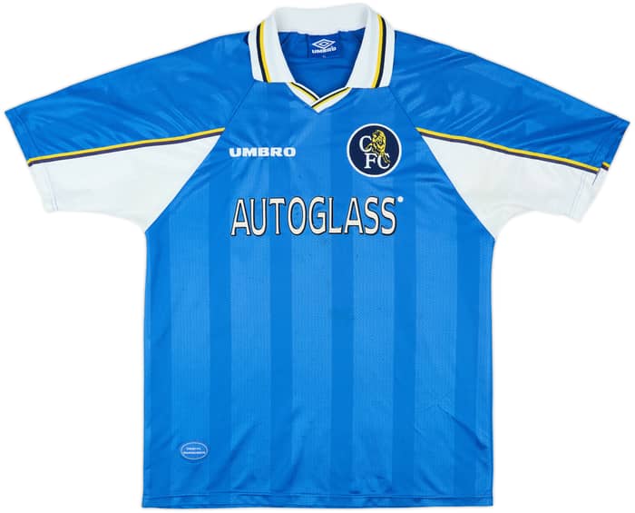 1997-99 Chelsea Home Shirt Zola #25 - 6/10 - (XL)