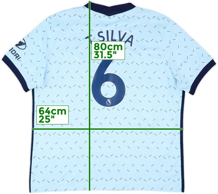 2020-21 Chelsea Away Shirt T.Silva #6 - 8/10 - (XXL)