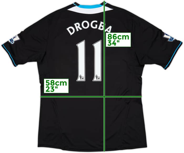 2011-12 Chelsea Away Shirt Drogba #11 - 8/10 - (XL)