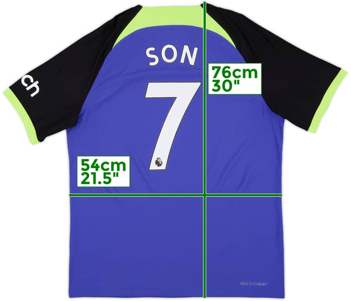 2022-23 Tottenham Authentic Away Shirt Son #7 - 9/10 - (L)
