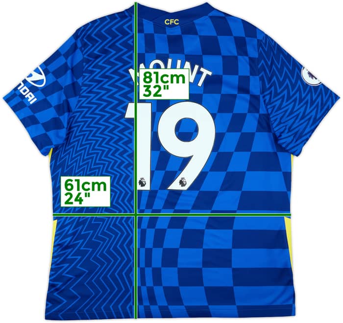 2021-22 Chelsea Home Shirt Mount #19 - 9/10 - (XXL)