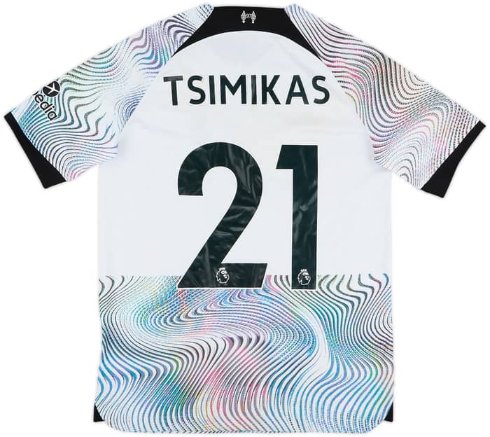 2022-23 Liverpool Away Shirt Tsimikas #21 - 6/10 - (XL.Boys)