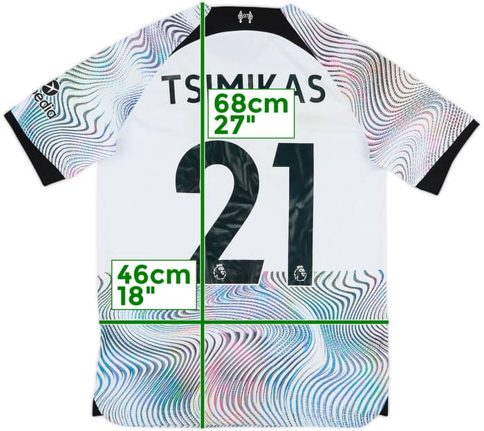 2022-23 Liverpool Away Shirt Tsimikas #21 - 6/10 - (XL.Boys)