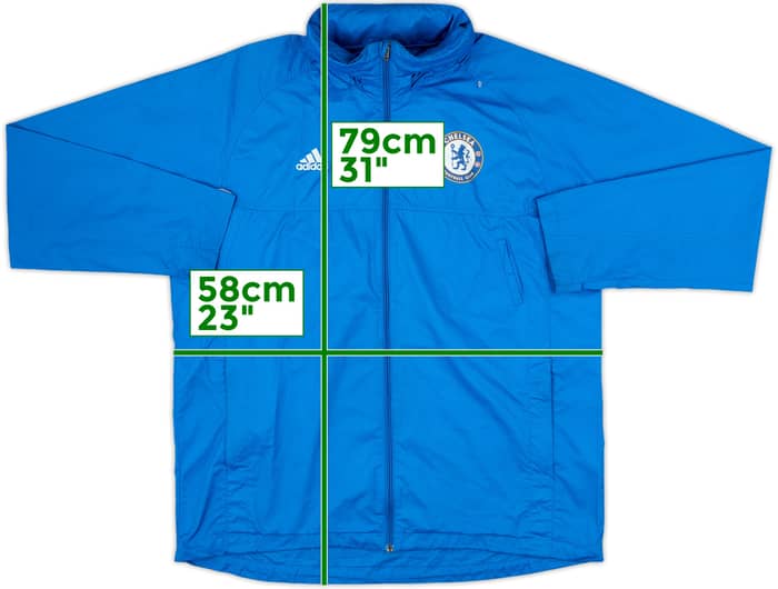 2009-10 Chelsea adidas Hooded Rain Jacket - 7/10 - (XL)