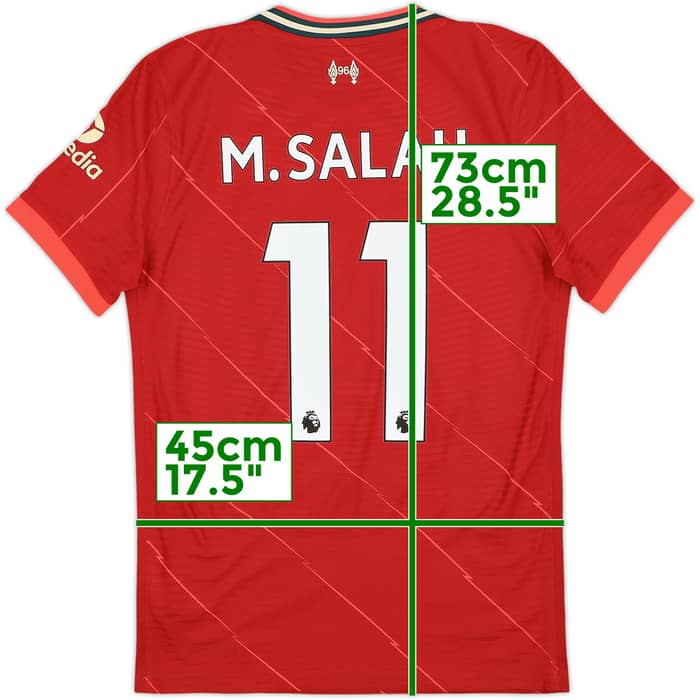 2021-22 Liverpool Authentic Home Shirt M.Salah #11 - 10/10 - (S)