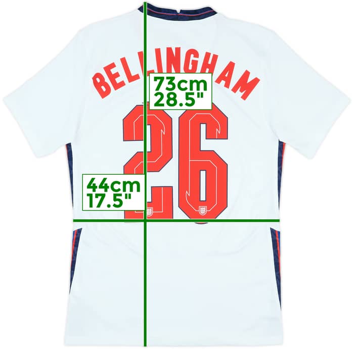 2020-22 England Home Shirt Bellingham #26 - 7/10 - (S)
