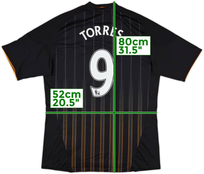 2010-11 Chelsea Away Shirt Torres #9 - 8/10 - (L)