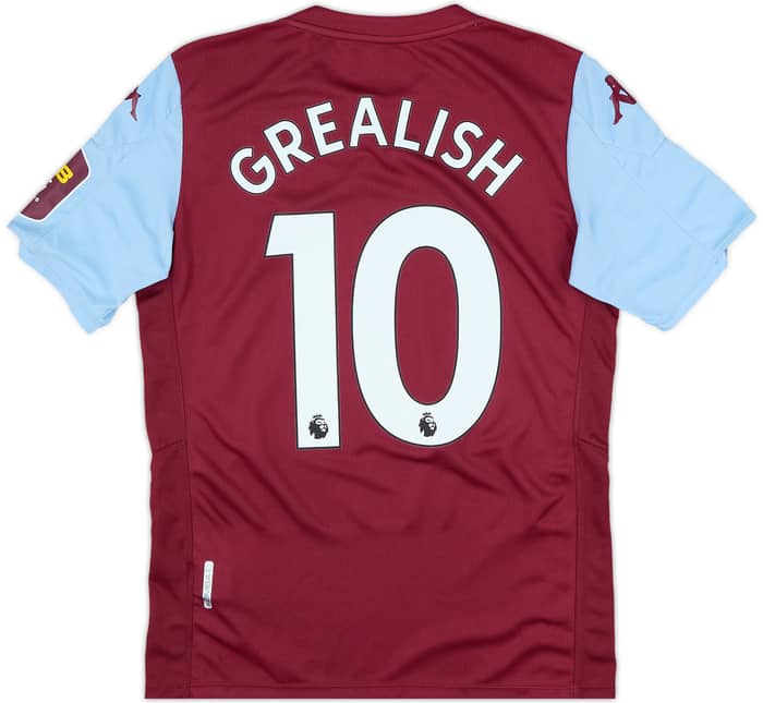 2019-20 Aston Villa Home Shirt Grealish #10 - 10/10 - (S)