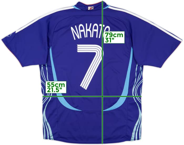 2006-08 Japan Home Shirt Nakata #7 - 7/10 - (M/L)